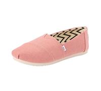 TOMS Alpargata, Mocasín Plano Mujer, Lona Vintage Rosa Heritage, 35.5 EU