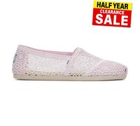 Toms Alpargata Mujer Floral Zapatillas Diseñador Moderno Chic Zapatos Violeta
