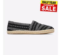 Toms Alpargata Mujeres Clásica Moda Casual Slip On Zapatos De Cuerda Negros
