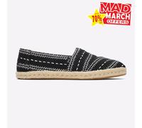 Toms Alpargata Mujeres Clásica Moda Casual Slip On Zapatos De Cuerda Negros
