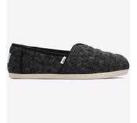 Toms Alpargata Mujeres Clásico Comodidad Sin Talón Cloudbound Zapatillas Negras