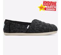 Toms Alpargata Mujeres Clásico Comodidad Sin Talón Cloudbound Zapatillas Negras
