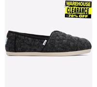 Toms Alpargata Mujeres Clásico Comodidad Sin Talón Cloudbound Zapatillas Negras