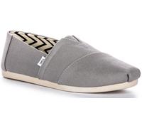 Toms Alpargata Para Hombre Pull On Reciclada Casual En Blanco Talla UK 7 - 12