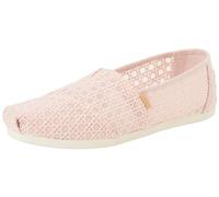 TOMS Alpargata para Mujer, Encaje Tejido de Cesta Rosa Ballet, 35.5 EU