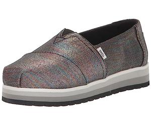 TOMS Alpargata Platform, Plataforma, Black Glimmer Twill, 36 EU