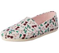 TOMS ALPARGATA PRINT, Mocasines Planos Mujer, Gris (Flamencos Grises), 36.5 EU