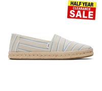 Toms Alpargata Cuerda 2.0 Mujer Chic Moda Spriped Diseñador Casual Zapatos Beige
