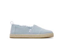 TOMS Alpargata Rope, Mocasín Plano Niñas, Pastel Blue Washed Denim, 32.5 EU