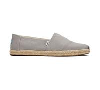 TOMS Alpargata Rope, Mocasines Planos Hombre, Gris (Gris Medio), 46 EU