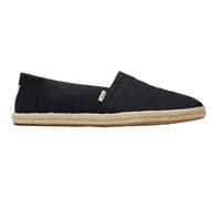 TOMS Alpargata Rope, Mocasines Planos Hombre, Negro (Negro Total), 44 EU