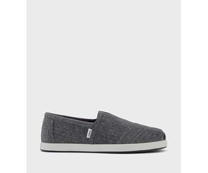 TOMS Alpargatas ALP FWD para Hombre, Rayas Grises acogedoras, 7 UK, Drizzle Grey Cozy Stripe, 40.5 EU