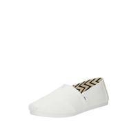 TOMS Alpargata ALPARGATA Mocasín plano algodón reciclado Hombre Blanco 45 EU