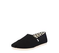 TOMS Alpargata de algodón reciclado, Mocasines Planos Hombre, Negro/Blanco, 40.5 EU