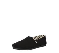 TOMS Alpargata de algodón reciclado, Mocasines Planos Hombre, Negro, 43.5 EU