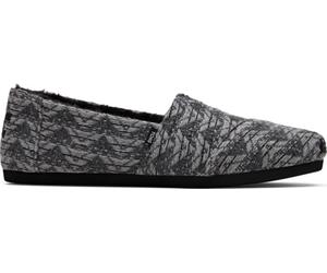 TOMS Alpargatas de Alpargata para Mujer, Negro Multi Cozy Global Woven Faux Fur, 37.5 EU