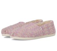 TOMS Alpargatas de Alpargata para Mujer, Piel sintética Tejida de Color Rosa Vintage, 36 EU