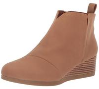 TOMS Botas Clare para niña, Piel sintética de nobuk de poliuretano tostado, 36 EU