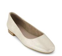 TOMS BriellaBallet - Zapatos Planos para Mujer, Gamuza metálica champán, 39 EU