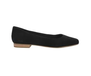 TOMS BriellaBallet - Zapatos Planos para Mujer, Gamuza Negra, 41 EU