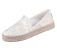 TOMS Carolina - Alpargata con plataforma para mujer, estilo casual, color amarillo, Ojales botánicos de garceta, 37.5 EU