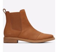 Toms Charlie Mujer Clásico Moda sin Cordones Botines de Ante Marrón