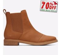 Toms Charlie Mujer Clásico Moda sin Cordones Botines de Ante Marrón