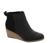 TOMS Clare, Botas Cortas al Tobillo Mujer, Negro Cuero Ante, 47 EU