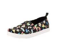 TOMS Classic Alpargata, Mocasín Plano, Bugs Negros Que Brillan en la Oscuridad, 37.5 EU