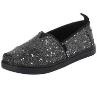 TOMS Classic Alpargata, Mocasín Plano Niñas, Black Cosmic Glitter, 37 EU