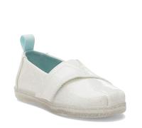 TOMS Classic Alpargata, Mocasín Plano Niñas, White Confetti Coated Glitter, 19.5 EU