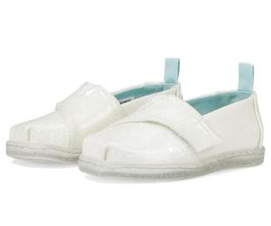 TOMS Classic Alpargata, Mocasín plano Niñas, White Confetti Coated Glitter, 23.5 EU