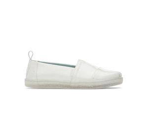 TOMS Classic Alpargata, Mocasín plano Niñas, White Confetti Coated Glitter, 35.5 EU