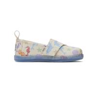 TOMS Classic Alpargata, Mocasín Plano Niños, Natural Ocean Friends Print, 19.5 EU