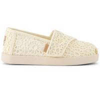 TOMS Classic, Alpargata sin Cordones Niñas, Natural Moroccan Crochet, 4 UK Child