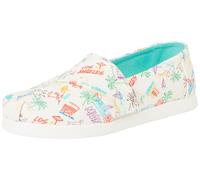 TOMS Classic, Alpargata sin Cordones Niñas, White, 34 EU