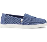 TOMS Classic, Alpargata sin Cordones Niños, Dark Sky Subtle Stripes, 31.5 EU