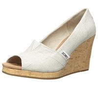 TOMS CLASSIC WEDGE, Sandalia de Cuña Mujer, Blanco (Blanco Roto), 36.5 EU
