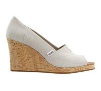 TOMS CLASSIC WEDGE, Sandalia de Cuña Mujer, Blanco (Blanco Roto), 38 EU