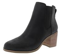 TOMS Evelyn, Botas Estilo Chelsea Mujer, Piel Negra, 35.5 EU