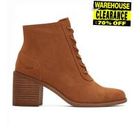 TOMS Evelyn Cordones, Botas Cortas al Tobillo Mujer, Ante Beige, 36.5 EU