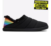 Toms Ezra Clásico Mujer Pantuflas Arcoiris Convertible Tacón Cómodo Negro