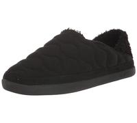 TOMS Ezra, Pantuflas Mujer, Black Quilted Felt, 35.5 EU