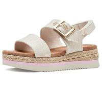 TOMS Giana, Sandalia, Color Natural del Hilo, 37.5 EU