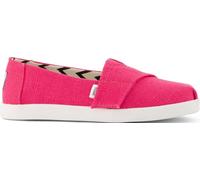 TOMS Girl'S Alpargata Classic Slip-On Espadrille, Fuchsia Heritage Canvas, 3 UK