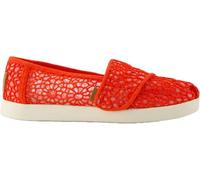 TOMS Girl'S Alpargata Classic Slip-On Espadrille, Red, 2 UK