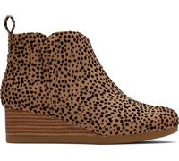 TOMS Girl's Clare Boot, Toffee Flocked Mini Cheetah, 11.5 UK Child