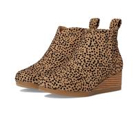 TOMS Girl's Clare Boot, Toffee Flocked Mini Cheetah, 3 UK