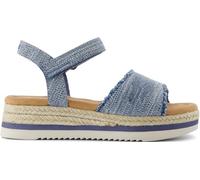 TOMS Girl's Diana Wedge Sandal, Navy, 1 UK