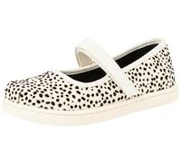 TOMS Girl'S Mary Jane Flat, Fog Flocked Mini Cheetah, 6 UK Child